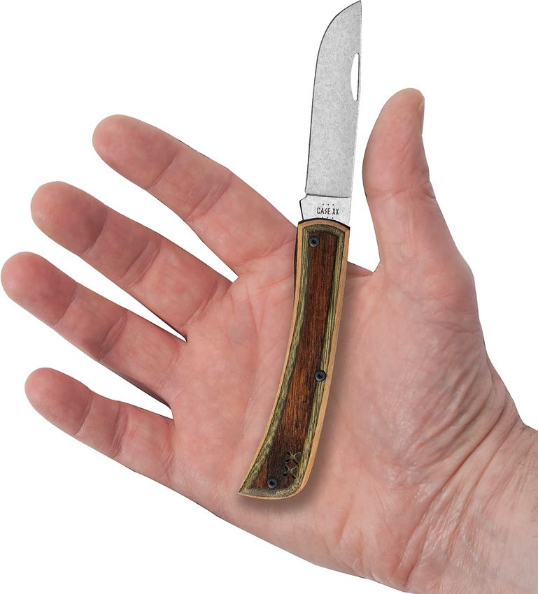 Case Crossroads XR Sod Buster Jr. | Smooth Brown & Green Wood