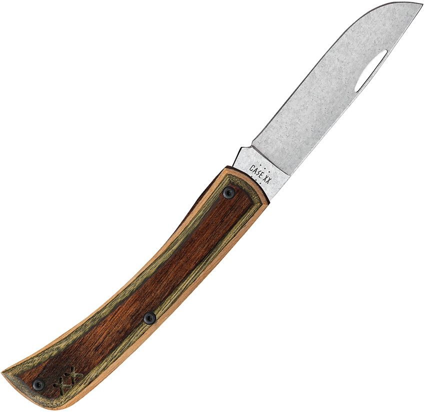 Case Crossroads XR Sod Buster Jr. | Smooth Brown & Green Wood
